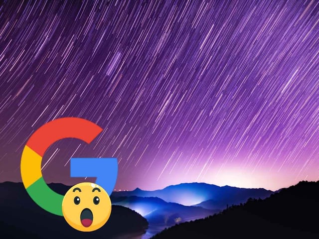 lluvia de meteoros en Google