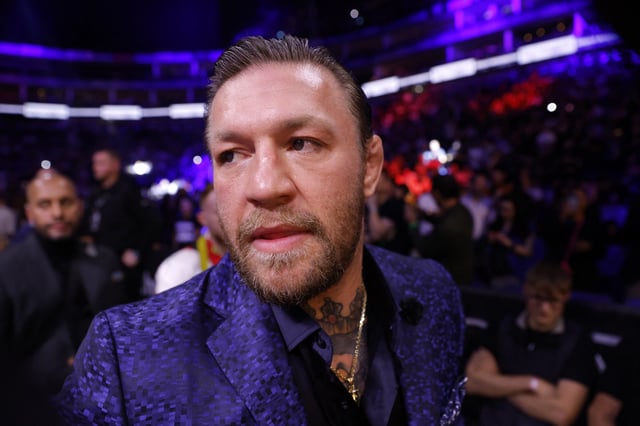 Boxing - Anthony Joshua v Robert Helenius -  O2 Arena, London, Britain - August 12, 2023 Conor McGregor is seen before the fight between Anthony Joshua and Robert Helenius Action Images via Reuters/Andrew Couldridge