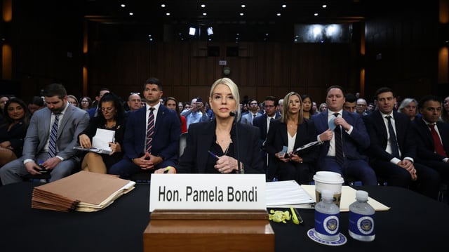 Attorney General Pam Bondi testifies before the Senate Judiciary Committee on Oct. 7 in Washington, D.C. Photo: Win McNamee/Getty Images