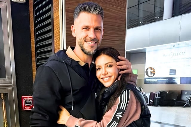 Martín Demichelis posa junto a la que fue su amante durante nueve meses (Foto: La Nación)