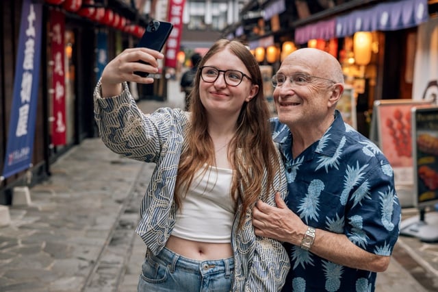 Retired GP Tony is paired up with 18-year-old Emma (Photo: Steven Landles/Channel 4)