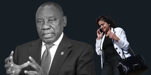 President Cyril Ramaphosa. (Photos: Waldo Swiegers / Simon Dawson / Bloomberg via Getty Images) | Shamila Batohi. (Photo: Alistair Russell / Gallo Images / Sunday Times)