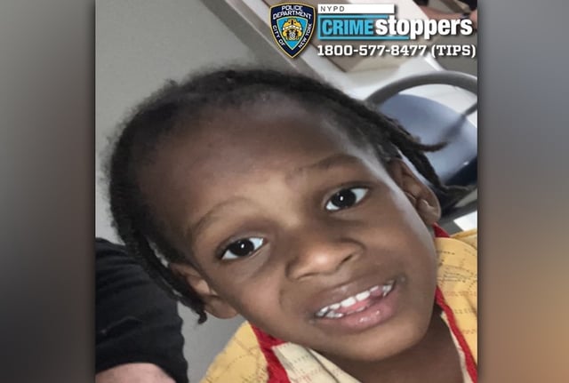 A picture of the child found wandering the parking lot of Laundry City Express in Far Rockaway Queens. (NYPD)