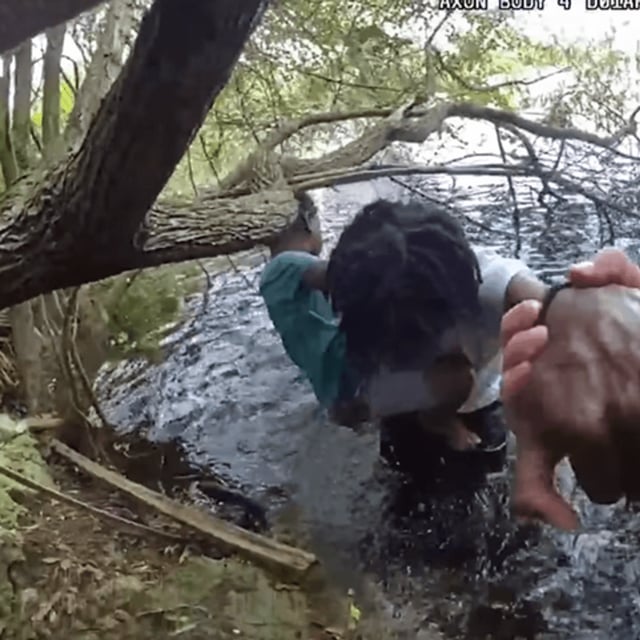 A quick-thinking deputy and a brave big brother helped save a missing 5-year-old nonverbal girl who wandered into a Florida lake. (PCSO)