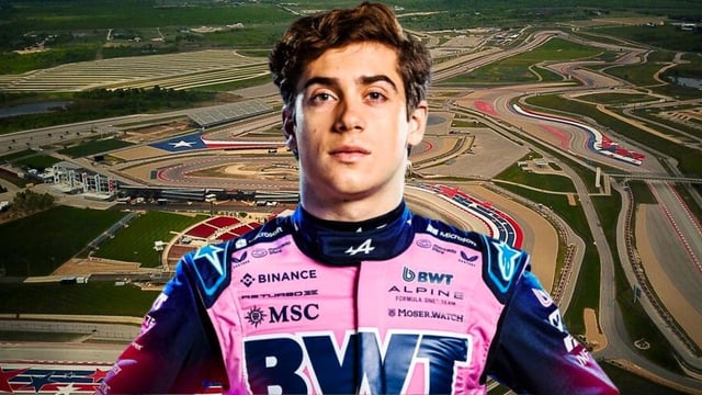 Franco Colapinto se prepara para el GP de Estados Unidos.