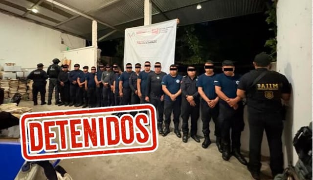 Detienen a 16 policías en Chiapas por liberar a un preso en plena operación judicial. / FGE Chiapas. - Imagen ilustrativa hecha con IA (Copilot).