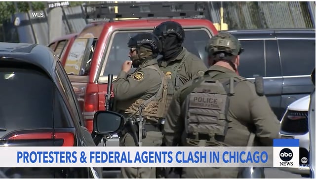 ICE agents deal with criminal illegal immigrant and violent anti-ICE protesters in Chicago.