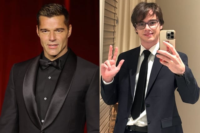El hijo de Ricky Martin deslumbró con sus dotes de bailarín en un show de su padre (Instagram/@tino_mart1n/@ricky_martin)