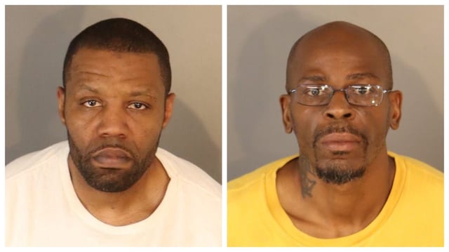 Kenny Andrew Johnson, 40, of Riverside, left, and Alonzo Jeffery Monk Jr., 43, of Colton, right, were arrested in what police say was a murder-for-hire plot that left a Riverside man dead on Sept. 29, 2025. Detectives believe Johnson arranged the killing and Monk fired the shots. (Courtesy of Riverside Police Department)