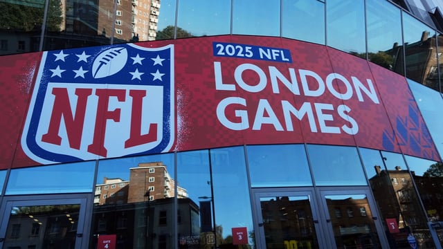 Oct 5, 2025; Tottenham, United Kingdom; A general overall view of Tottenham Stadium, the site of the 2025 NFL London Games between the Minnesota Vikings and the Cleveland Browns and the Denver Broncos and the New York Jets. Mandatory Credit: Kirby Lee-Imagn Images
