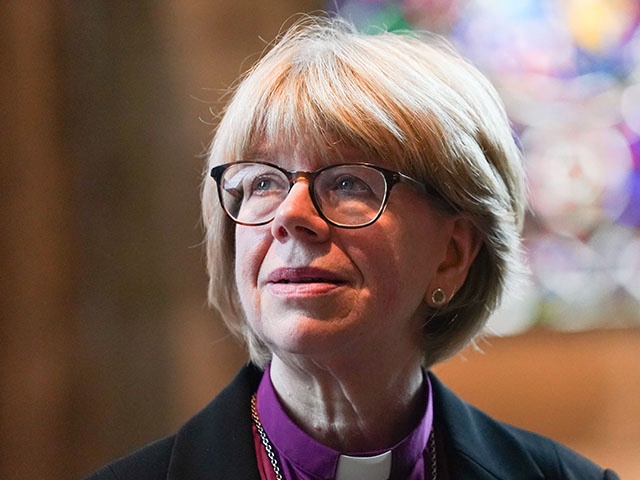 Title: APTOPIX Britain Church of England
Image ID: 25276393350848
Article:  Sarah Mullally, the new Archbishop of Canterbury, spiritual leader of the world's 85 million Anglicans, poses for the media inside Canterbury Cathedral in Canterbury, England, Friday, Oct. 3, 2025. (AP Photo/Alberto Pezzali)