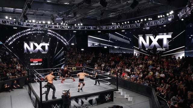 A tag team match during an episode of "WWE NXT." (via WWE)