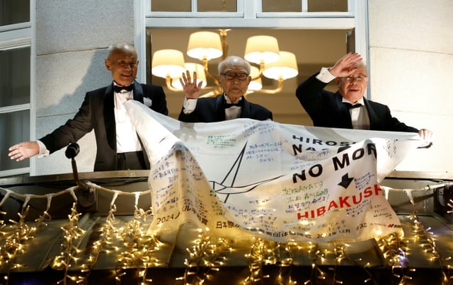 Japan's atomic bomb survivors' group Nihon Hidankyo won the 2024 award for its efforts to ban nuclear weapons