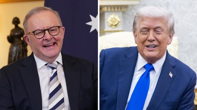 Anthony Albanese and Donald Trump (Images: AP, EPA)