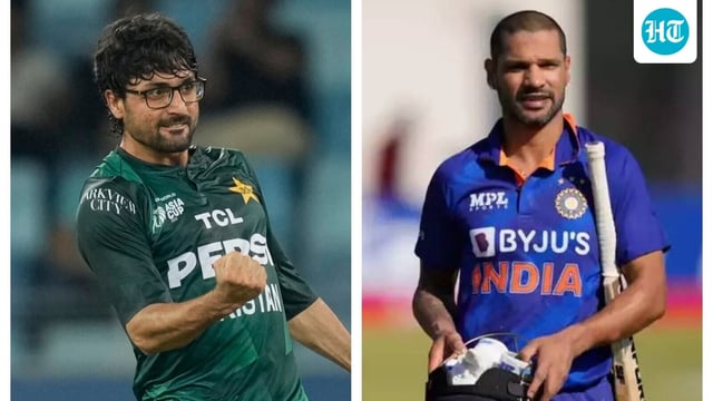 Abrar Ahmed and Shikhar Dhawan