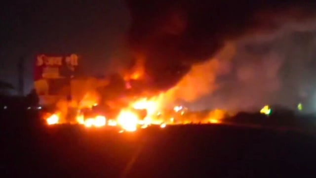 Truck collision causes huge explosion on Jaipur-Ajmer highway