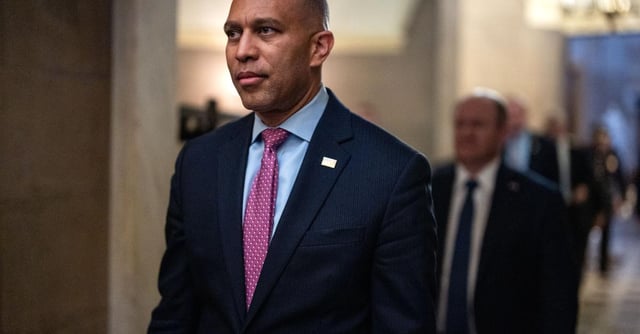 House Minority Leader Hakeem Jeffries on Capitol Hill, December 2024. | Getty Images