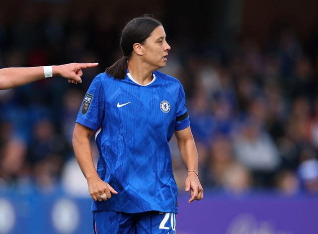 Soccer Football - Women's Super League - Chelsea v Leicester City - Kingsmeadow, London, Britain - September 21, 2025 Chelsea's Sam Kerr looks on Action Images via Reuters/Andrew Boyers/File Photo