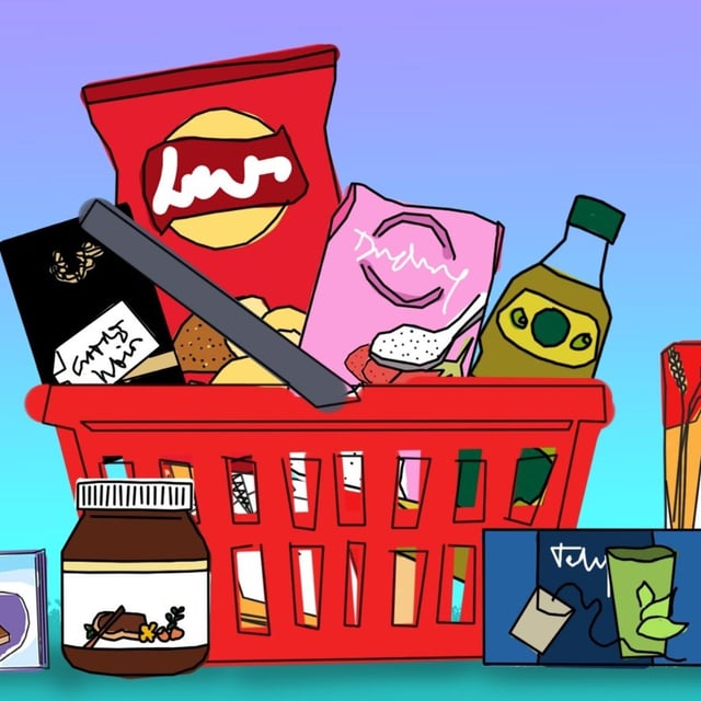 Le panier de courses franceinfo (illustration).