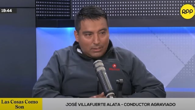 José Villafuerte Alata, el conductor que fue detenido tras cobrar pasaje a una mujer policía.