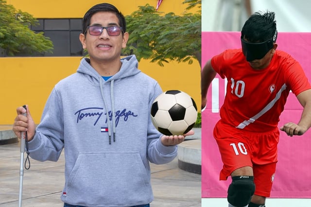 Brayan Bartolo es la figura y capitán de la selección peruana de fútbol para ciegos.