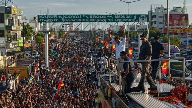 TVK Chief Vijay rally stampede in TN's Karur