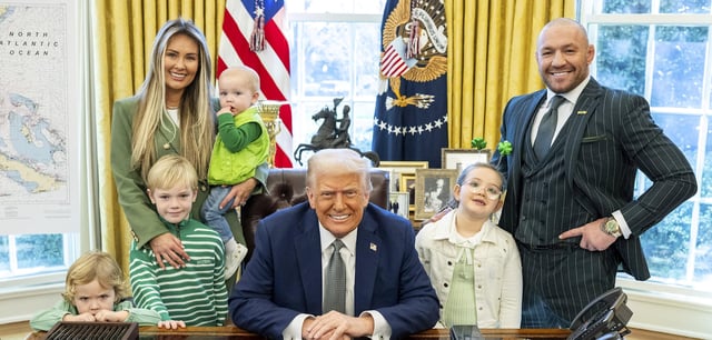 Im März war Conor McGregor mit Familie im Oval Office zu Gast