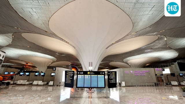Navi Mumbai: Interiors of the newly-constructed Navi Mumbai International Airport (NMIA) ahead of the inauguration of its first phase