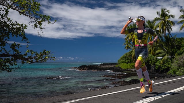 Laura Philipp auf der Strecke auf Hawaii 2023