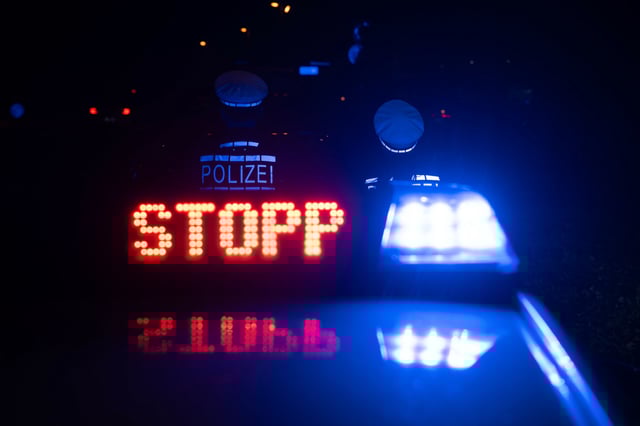 Polizeikontrolle (Symbolbild).