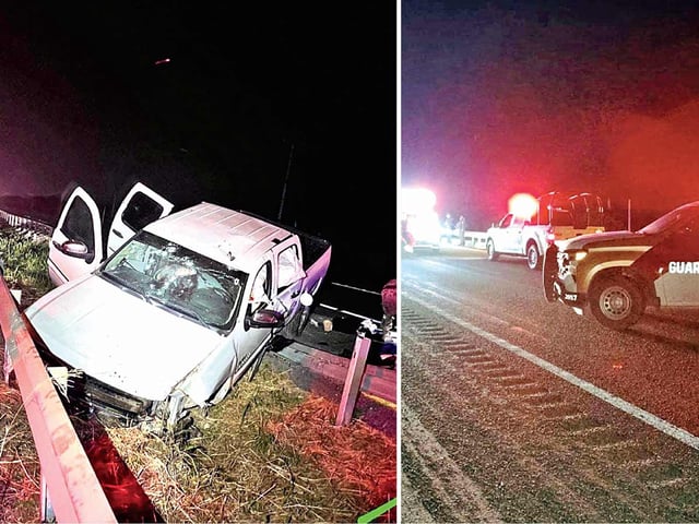 Camioneta con impactos de bala hechos por militares en Tamaulipas.