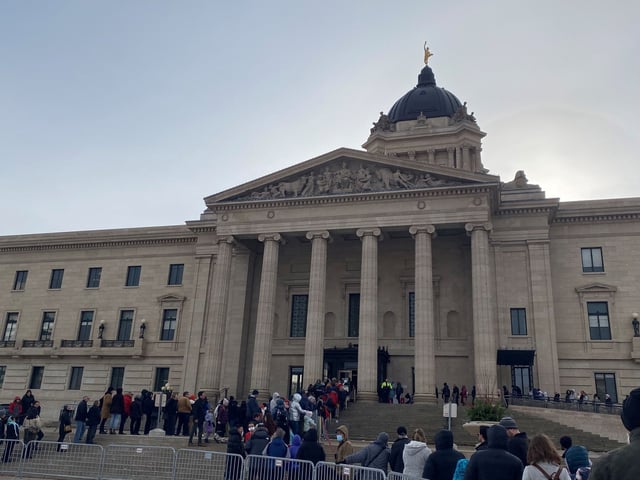 Manitoba Legislative building in November, 2023. The government says training is the way forward, but without oversight and enforcement, critics warn it’s just another press release.