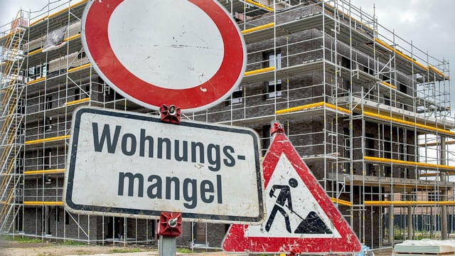 Wohnungsbau in Deutschland stockt wegen hoher Baukosten und zu wenig Bauland.