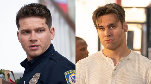 9-1-1's Buck (Oliver Stark) and Eddie (Ryan Guzman) (ABC/Disney+)