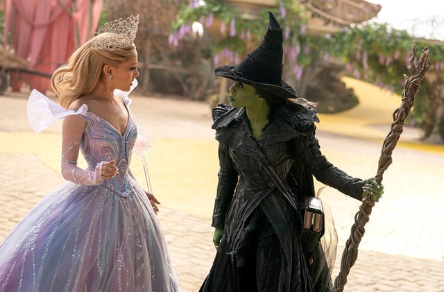 Cynthia Erivo is Elphaba and Ariana Grande is Glinda in Wicked: For Good.