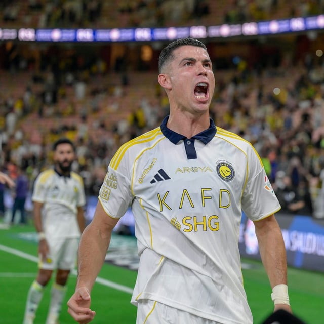 Cristiano Ronaldo spielt seit 2023 beim saudi-arabischen Klub Al-Nassr.