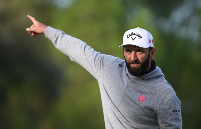 MADRID, SPAIN - OCTOBER 08: Jon Rahm of Spain looks during the pro-am prior to the Open de España presented by Madrid 2025 at Club de Campo Villa de Madrid on October 08, 2025 in Madrid, Spain. (Photo by Stuart Franklin/Getty Images)