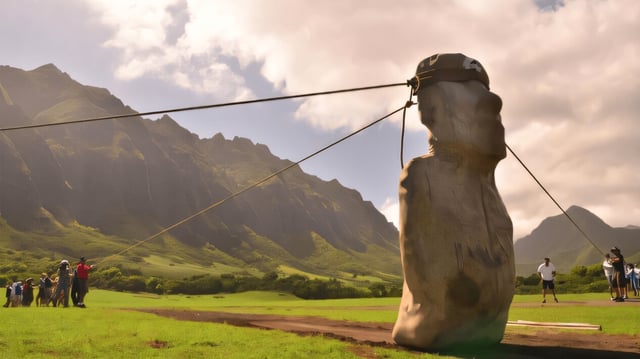 A research team has confirmed via 3D modeling and field experiments that the ancient people of Rapa Nui "walked" the iconic moai statues.