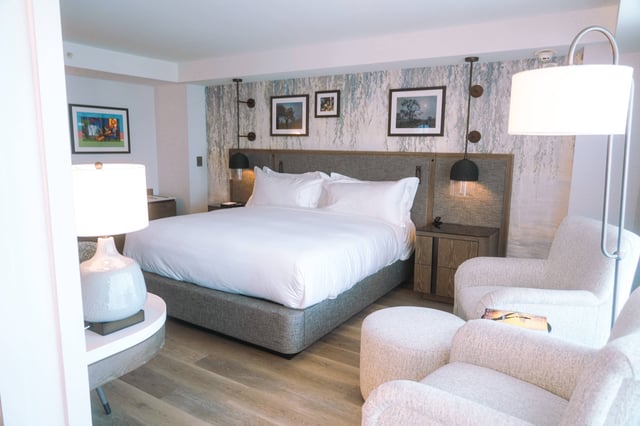 One of Elevation Convening Center and Hotel's guest rooms.