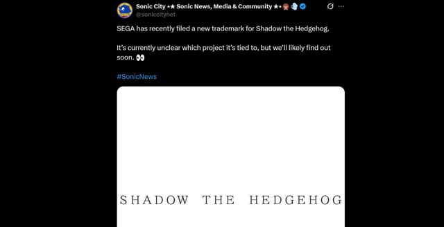 Screenshot: X @soniccitynet