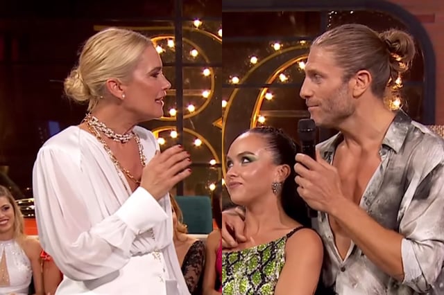 Valeria Mazza vivió un momento de tensión con un participante argentino en Bailando con las Estrellas
