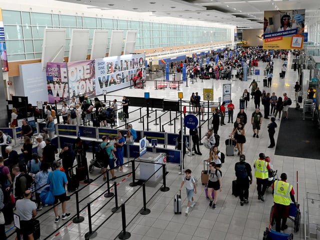 Travelers try to get back to normal Friday after bad weather caused many flight delays and cancellations Thursday at BWI Airport. (Paul W. Gillespie/Staff)