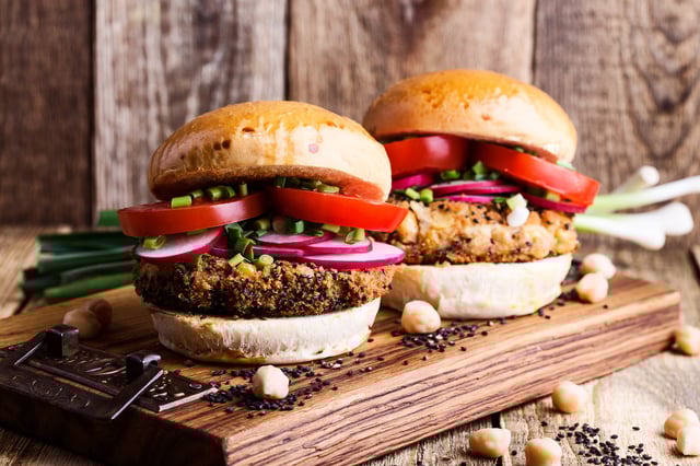 Veggie burgers.