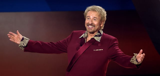 Moderator Thomas Gottschalk bei einer „Wetten, dass..?“-Sendung im November 2023