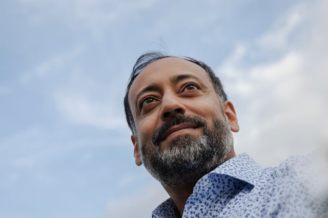 Nabarun Dasgupta, Gillings Innovation Fellow and Senior Scientist, Injury Prevention Research Center at University of North Carolina, poses for a photo Tuesday, Oct. 7, 2025, in Washington. (AP Photo/Moriah Ratner)