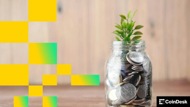 Seed Funding Investment coins in a jar (Towfiqu barbhuiya/Unsplash/Modified by CoinDesk)