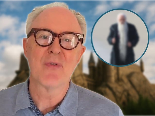 Filtran imágenes de John Lithgow como Dumbledore en la serie de Harry Potter