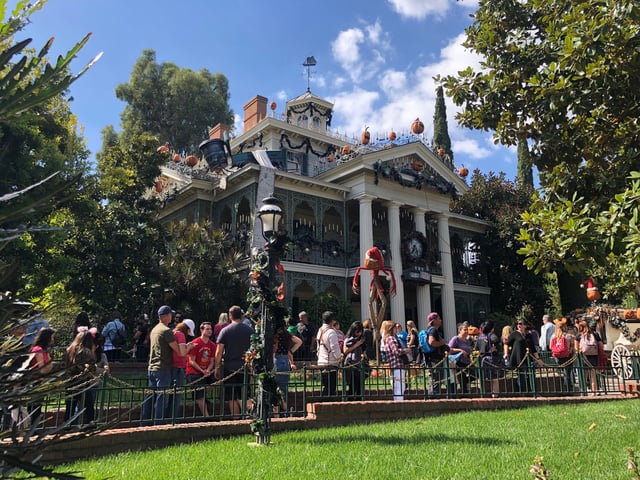 FILE: The Haunted Mansion Holiday makeover at Disneyland.