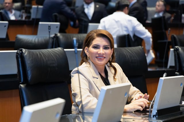 Lorenia Valles Sampedro, senadora de Morena por Sonora. FOTO: ESPECIAL