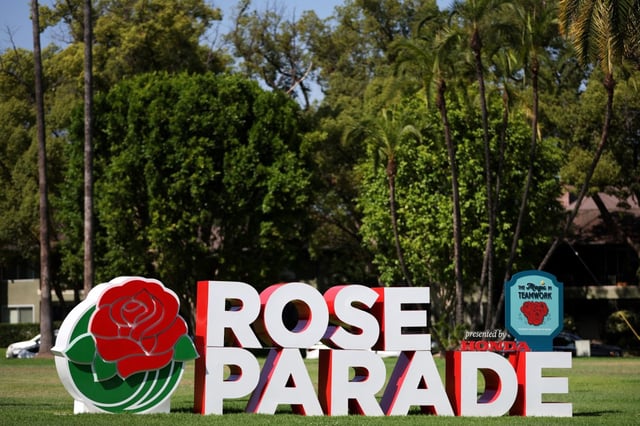 The 2026 Rose Parade on the front lawn of the Tournament House in Pasadena on Monday, Sept. 22, 2025. (Photo by Trevor Stamp, Contributing Photographer)